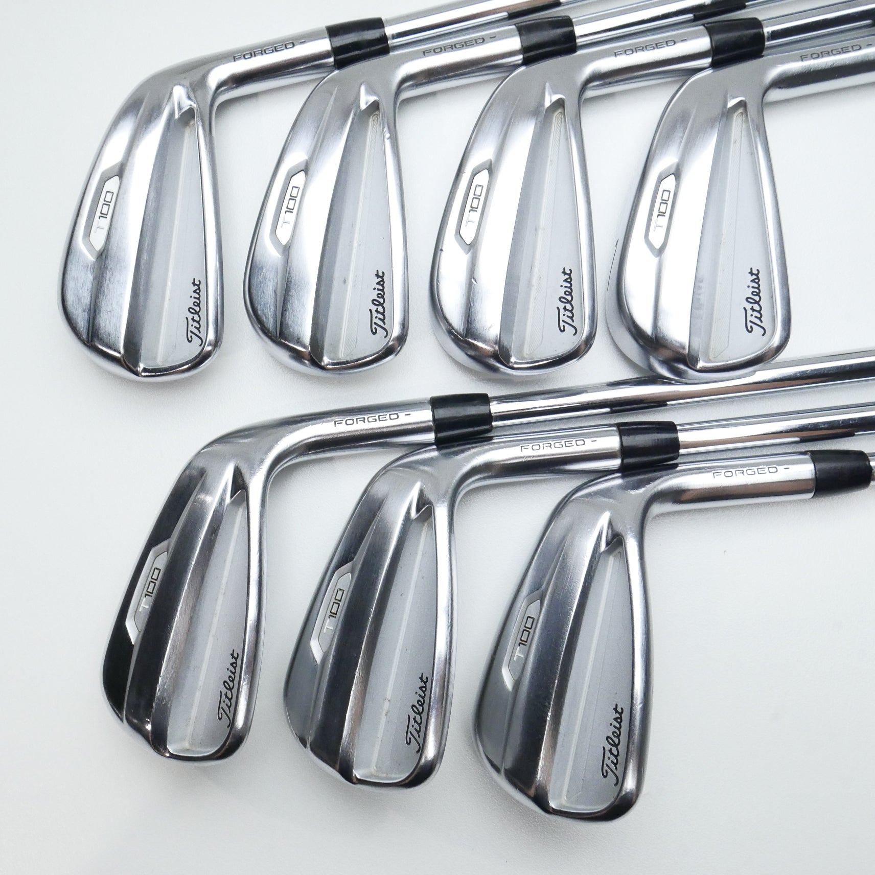 Used Titleist T100 2021 Iron Set / 4 - PW / Stiff Flex
