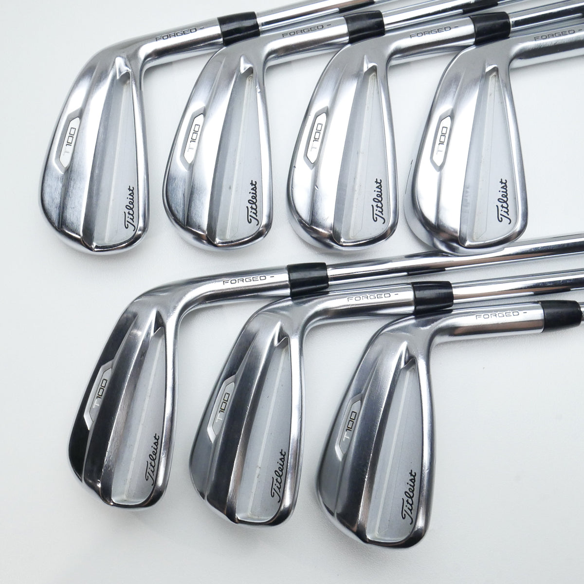 Used Titleist T100 2021 Iron Set / 4 - PW / Stiff Flex
