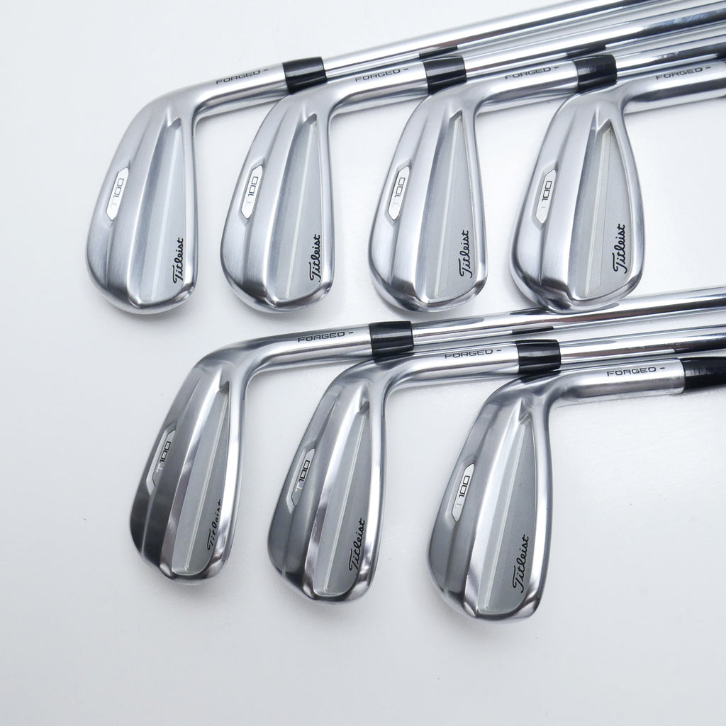Used Titleist T100 2021 Iron Set / 5 - PW + 50° / Stiff Flex