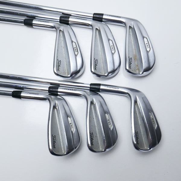 Used Titleist T100 2021 Iron Set / 5 - PW / Stiff Flex / Left-Handed