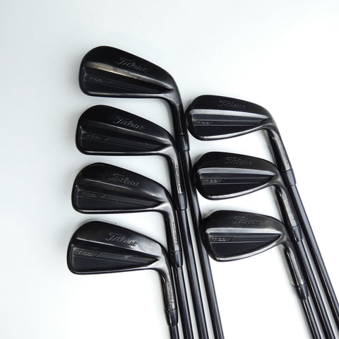 Used Titleist T100 2023 Black Vapor Iron Set / 4 - PW / Stiff Flex