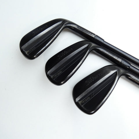 Used Titleist T100 2023 Black Vapor Iron Set / 4 - PW / Stiff Flex