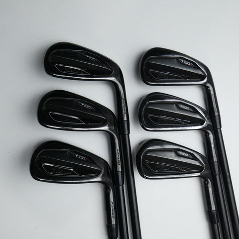 Used Titleist T100S 2021 Black Iron Set / 5 - PW / Stiff Flex