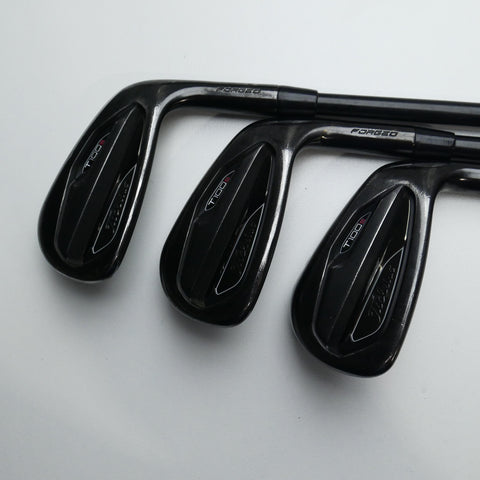 Used Titleist T100S 2021 Black Iron Set / 5 - PW / Stiff Flex