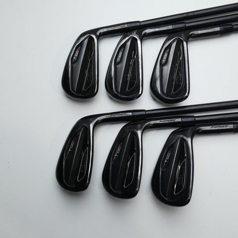 Used Titleist T100S 2021 Black Iron Set / 5 - PW / Stiff Flex