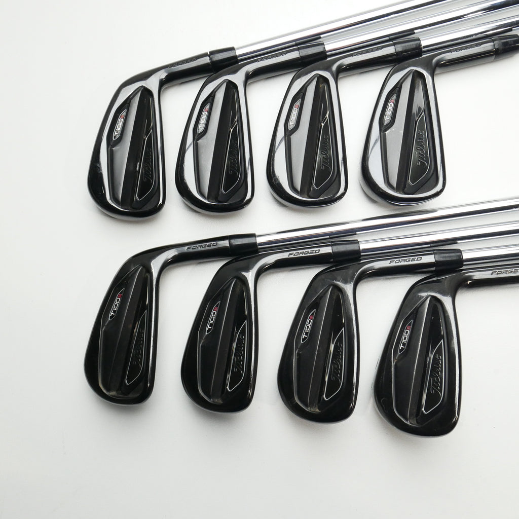 Used Titleist T100S Black Iron Set / 3 - PW / Stiff Flex