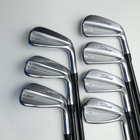 Used Titleist T150 2023 Iron Set / 5 - PW + 48° / Stiff Flex