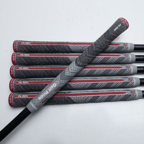 Used Titleist T200 2021 Black Irons Iron Set / 5 - PW / Stiff Flex
