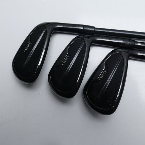 Used Titleist T200 2021 Black Irons Iron Set / 5 - PW / Stiff Flex