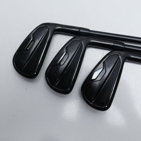 Used Titleist T200 2021 Black Irons Iron Set / 5 - PW / Stiff Flex