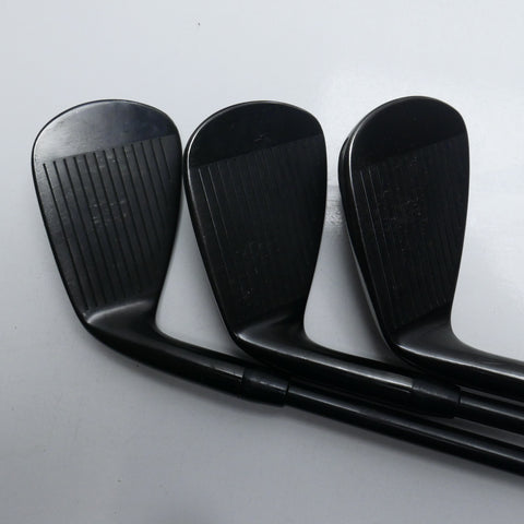 Used Titleist T200 2021 Black Irons Iron Set / 5 - PW / Stiff Flex