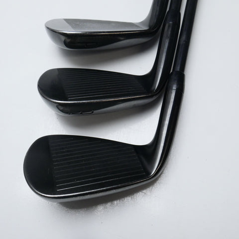 Used Titleist T200 2021 Black Irons Iron Set / 5 - PW / Stiff Flex