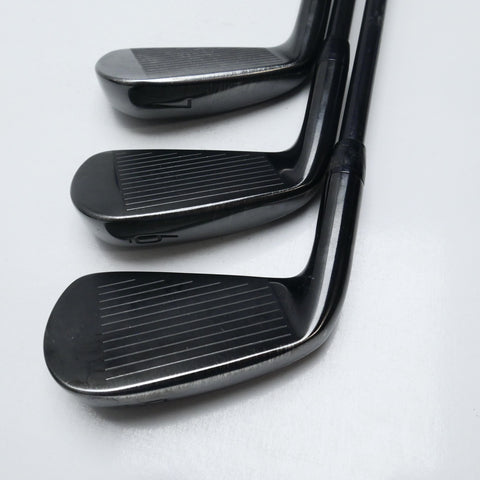 Used Titleist T200 2021 Black Irons Iron Set / 5 - PW / Stiff Flex