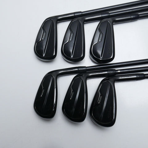 Used Titleist T200 2021 Black Irons Iron Set / 5 - PW / Stiff Flex