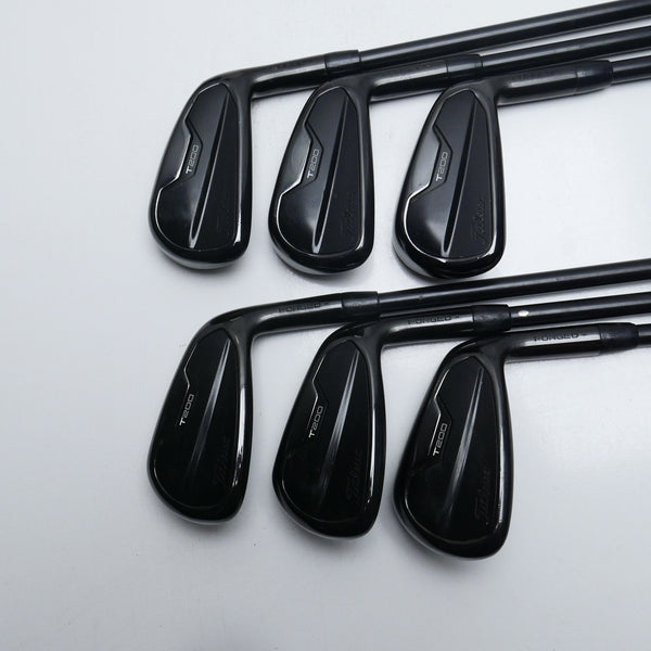 Used Titleist T200 2021 Black Irons Iron Set / 5 - PW / Stiff Flex