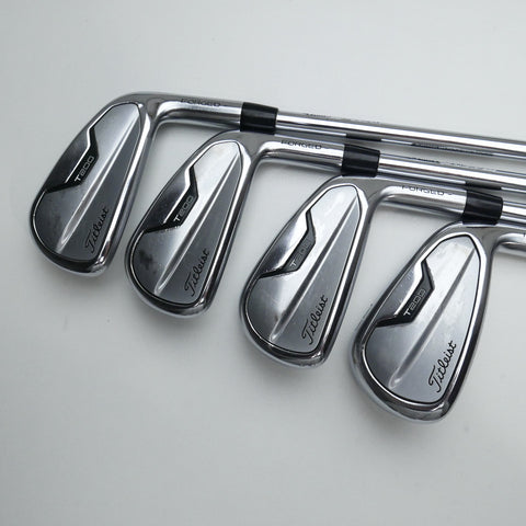 Used Titleist T200 2021 Iron Set / 5 - PW + 48° / Stiff Flex