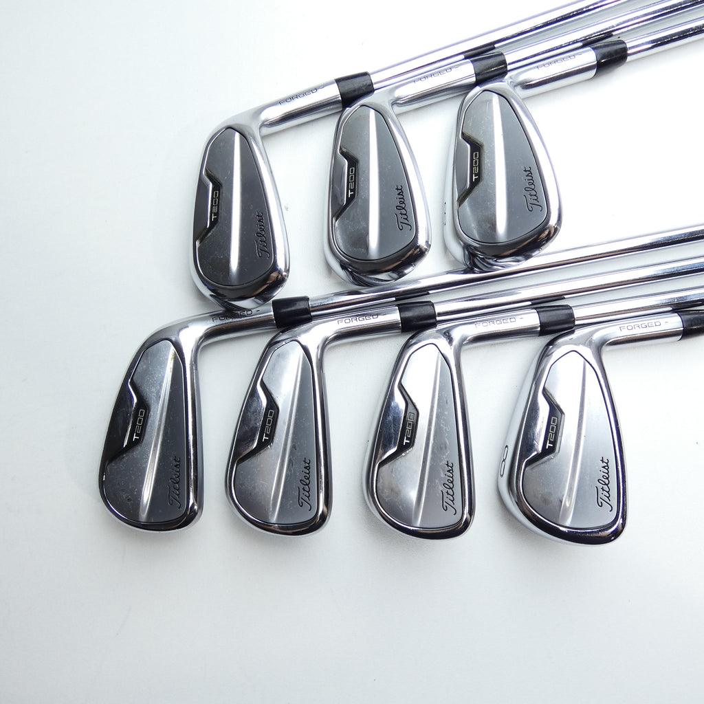Used Titleist T200 2021 Iron Set / 5 - PW + 48° / Stiff Flex
