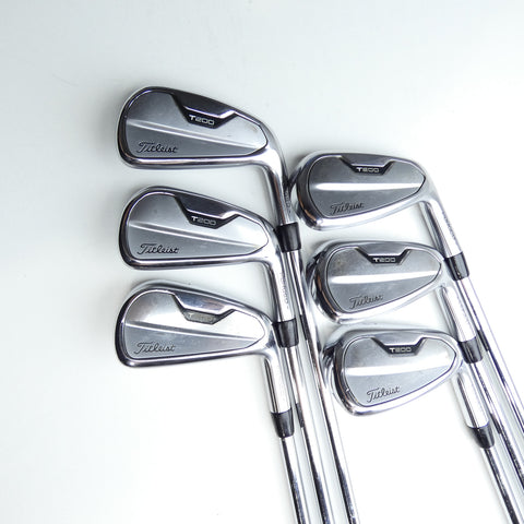 Used Titleist T200 2021 Iron Set / 5 - PW / Stiff Flex