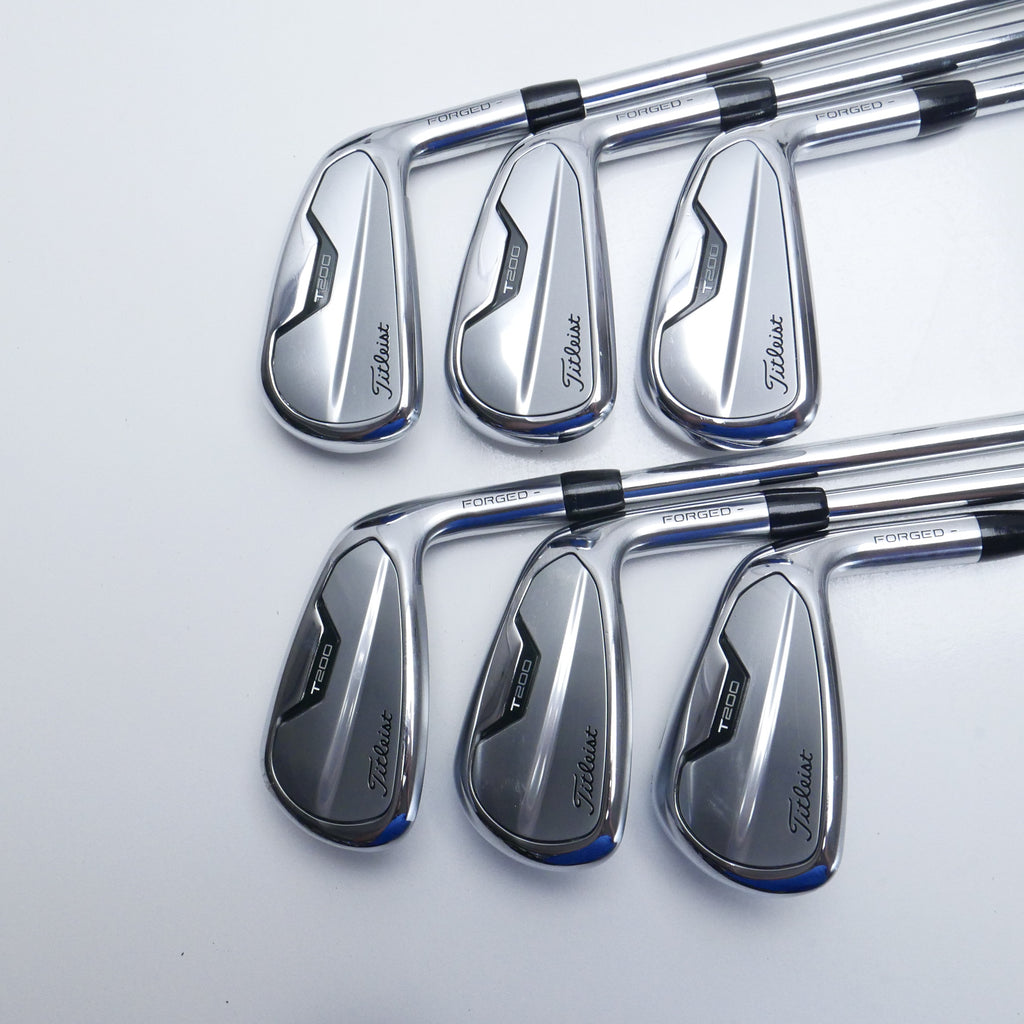 Used Titleist T200 2021 Iron Set / 5 - PW / Stiff Flex