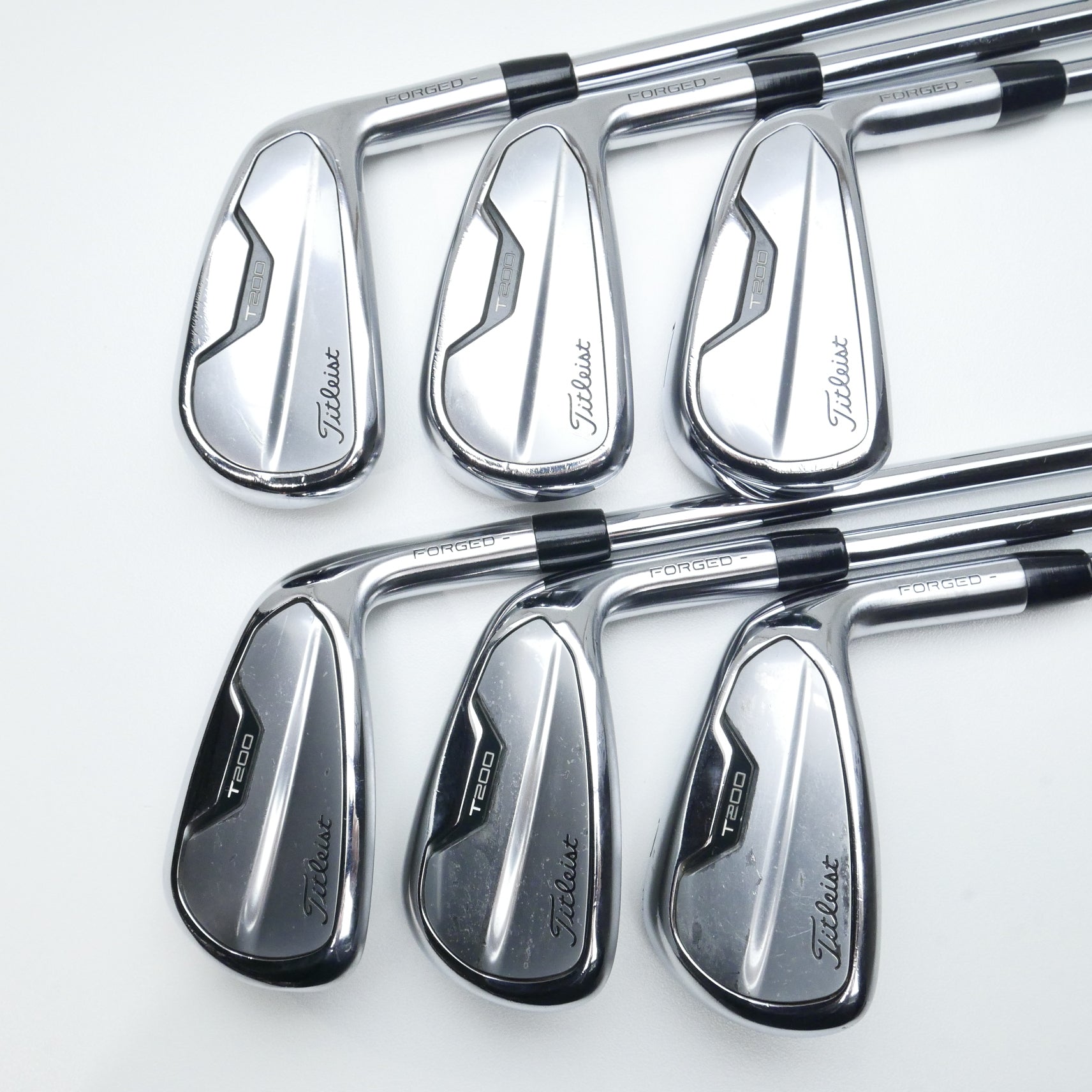 Used Titleist T200 2021 Iron Set / 5 - PW / Stiff Flex