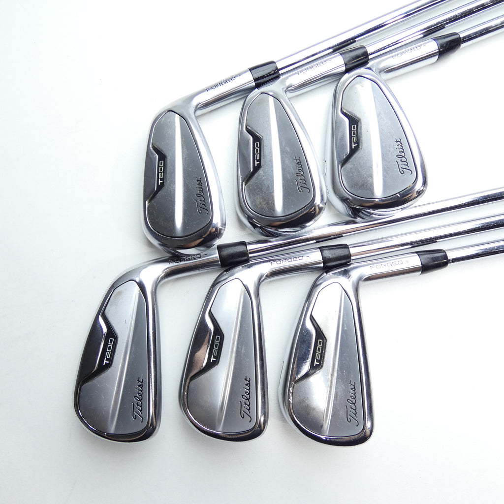 Used Titleist T200 2021 Iron Set / 5 - PW / Stiff Flex