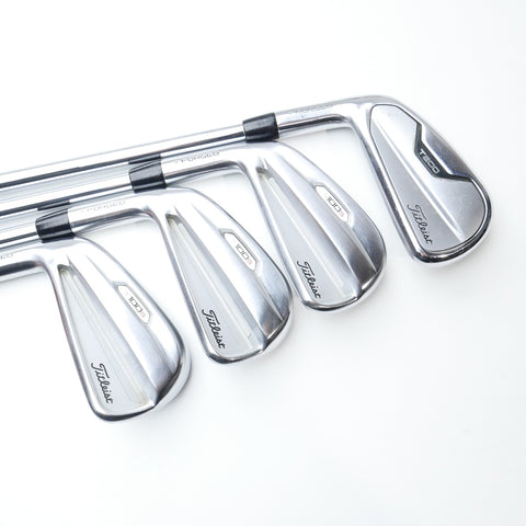 Used Titleist T200 2021 & T100s 2021 Iron Set / 4 - PW / Stiff Flex / Left-Hand