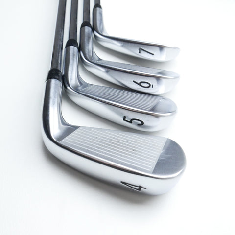 Used Titleist T200 2021 & T100s 2021 Iron Set / 4 - PW / Stiff Flex / Left-Hand