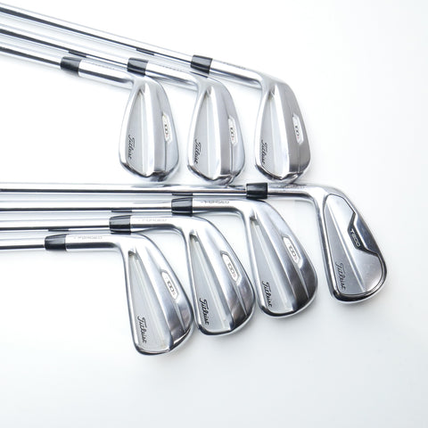 Used Titleist T200 2021 & T100s 2021 Iron Set / 4 - PW / Stiff Flex / Left-Hand