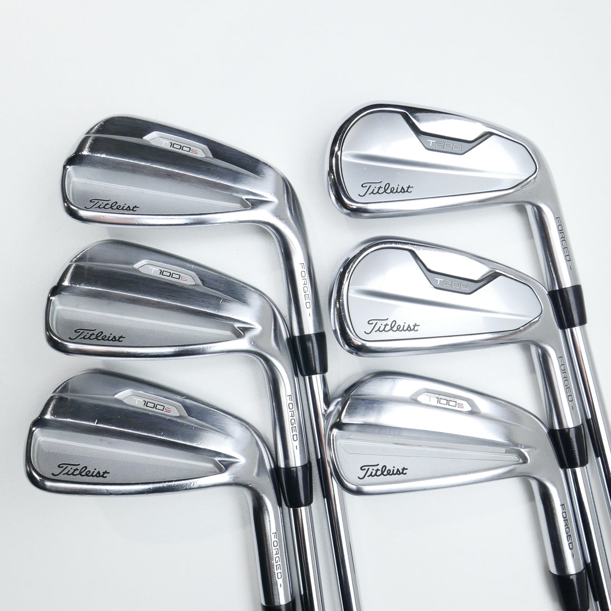 Used Titleist T200 2021 & T100s 2021 Iron Set / 5 - PW / Regular Flex
