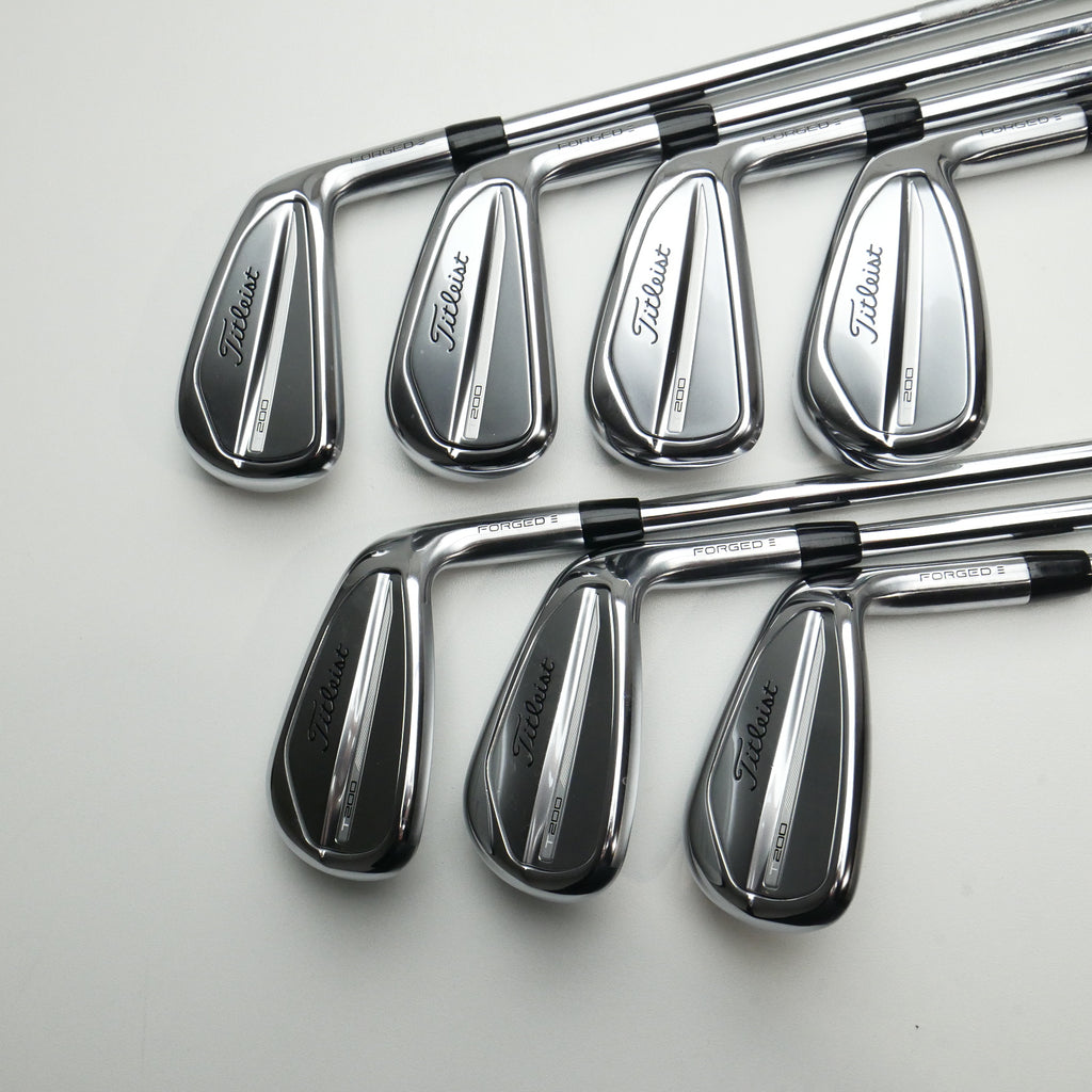 Used Titleist T200 2023 Iron Set / 5 - PW + 48° / Stiff Flex