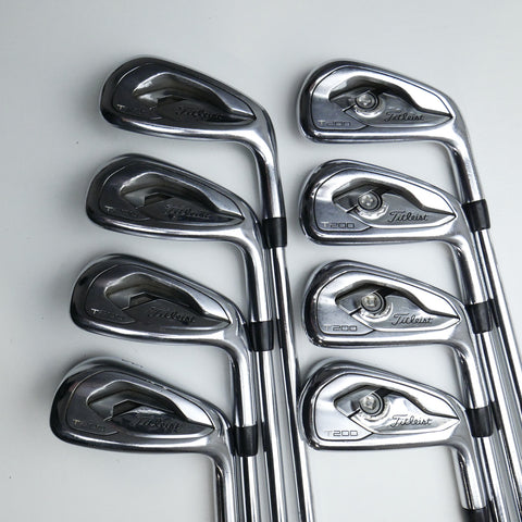 Used Titleist T200 Iron Set / 4 - PW + 48° / Stiff Flex
