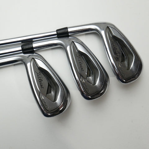 Used Titleist T200 Iron Set / 4 - PW / Stiff Flex / Left-Handed