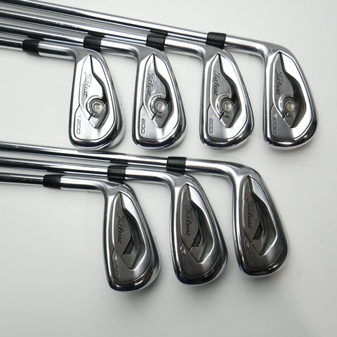 Used Titleist T200 Iron Set / 4 - PW / Stiff Flex / Left-Handed