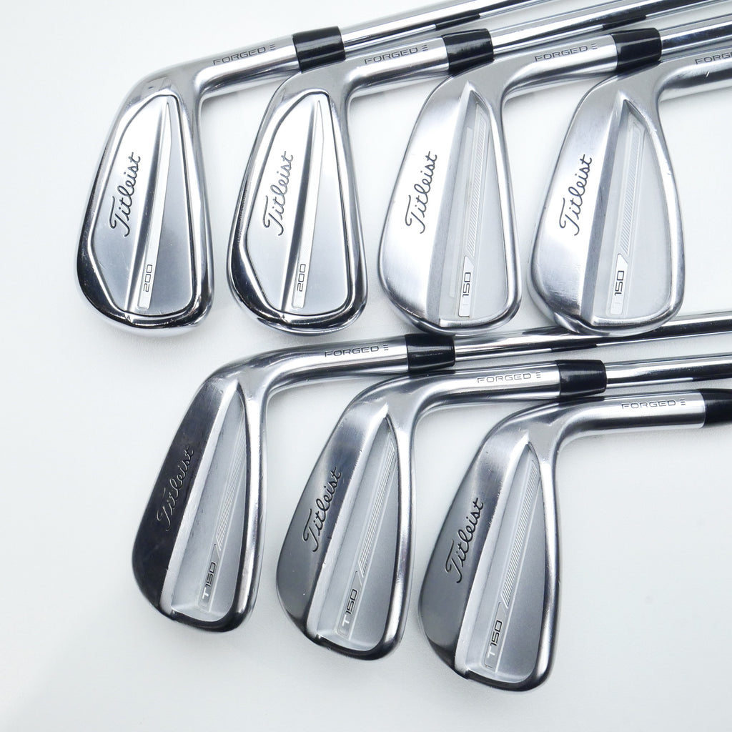 Used Titleist T200 & T150 2023 Iron Set / 5 - PW + 48° / Stiff Flex