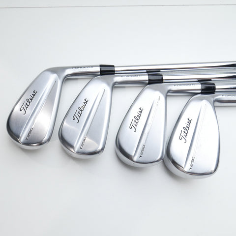 Used Titleist T250 2025 Iron Set / 5 - PW + 48° / Regular Flex