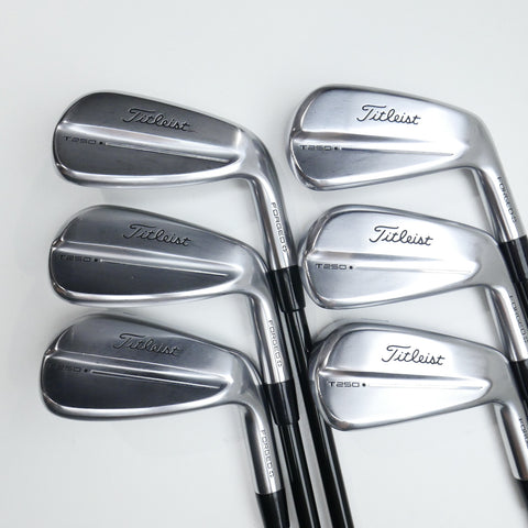 Used Titleist T250 Launch Spec Iron Set / 5 - PW / Stiff Flex / Synyster 90