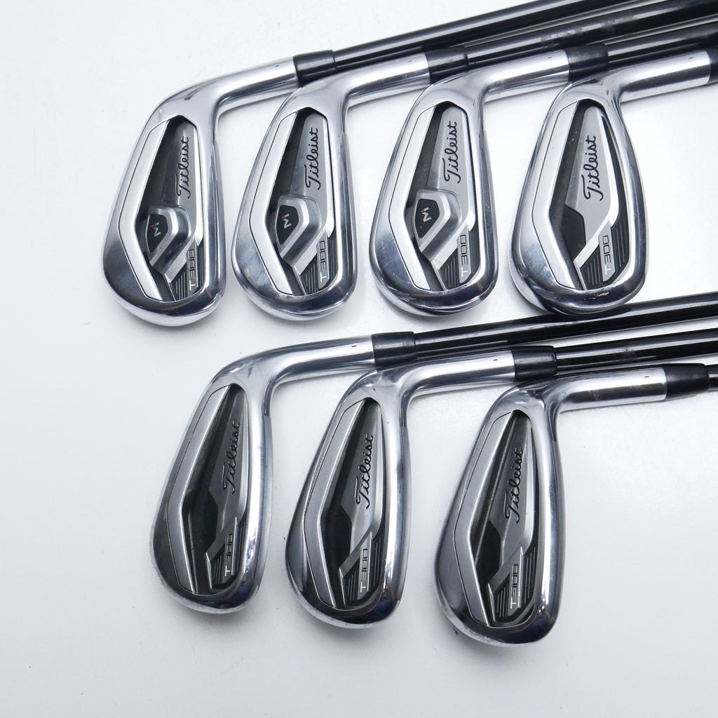Used Titleist T300 2021 Iron Set / 5 - PW + 48° / A Flex