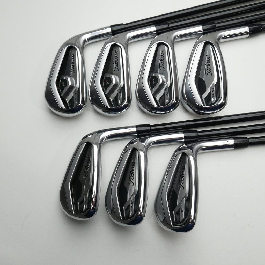 Used Titleist T300 2021 Iron Set / 5 - PW + 48° / A Flex