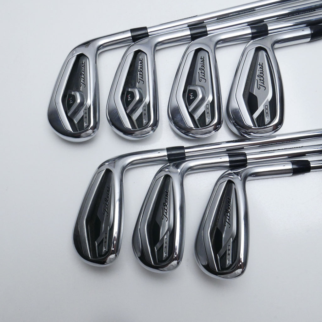 Used Titleist T300 2021 Iron Set / 5 - PW + 48° / Regular Flex