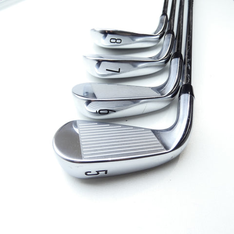 Used Titleist T300 2021 Iron Set / 5 - PW + 48° / Stiff Flex