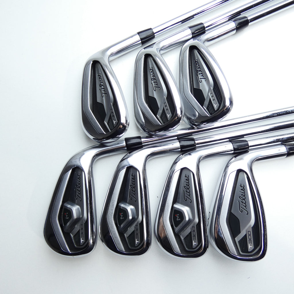 Used Titleist T300 2021 Iron Set / 5 - PW + 48° / Stiff Flex