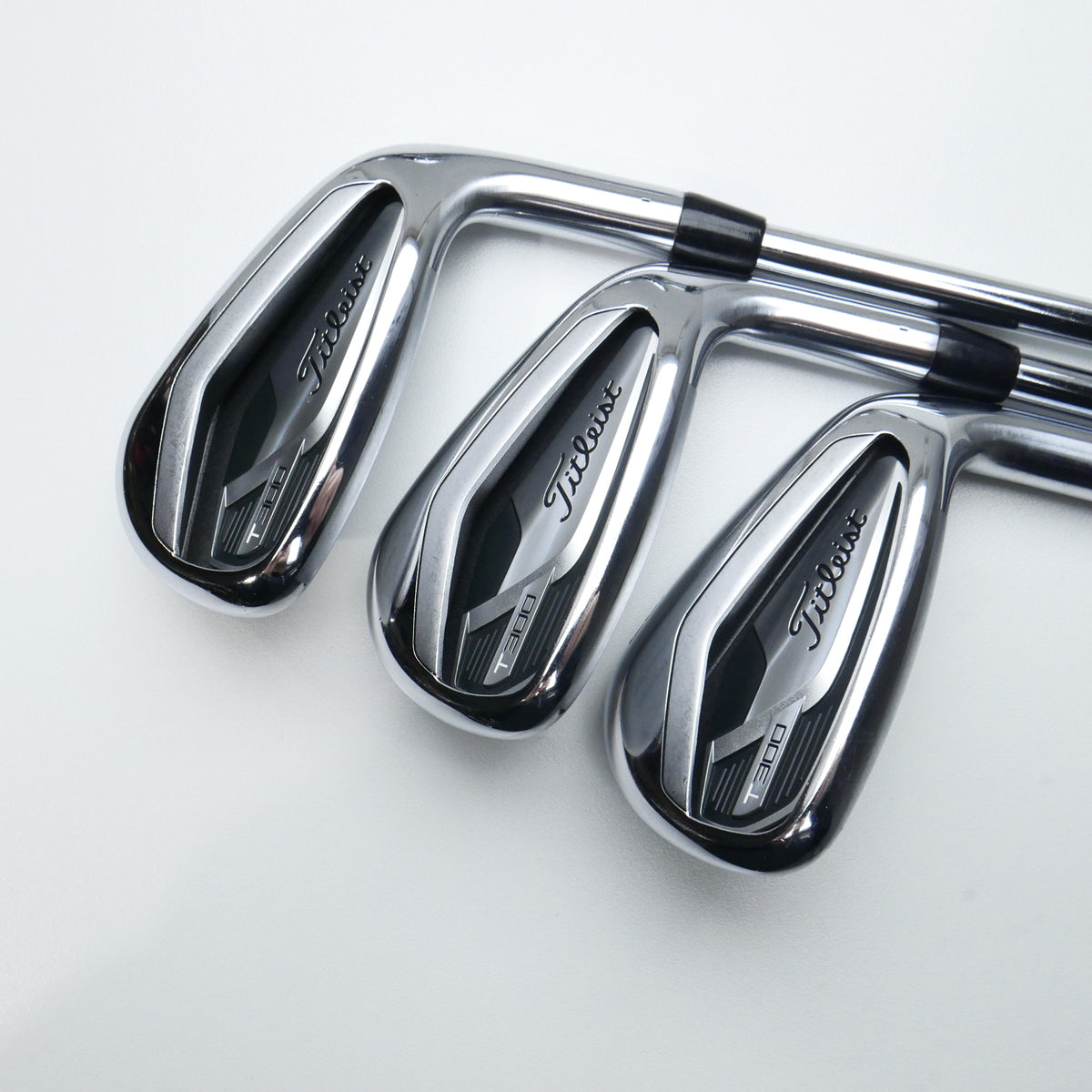 Used Titleist T300 2021 Iron Set / 5 - PW + AW / Stiff Flex
