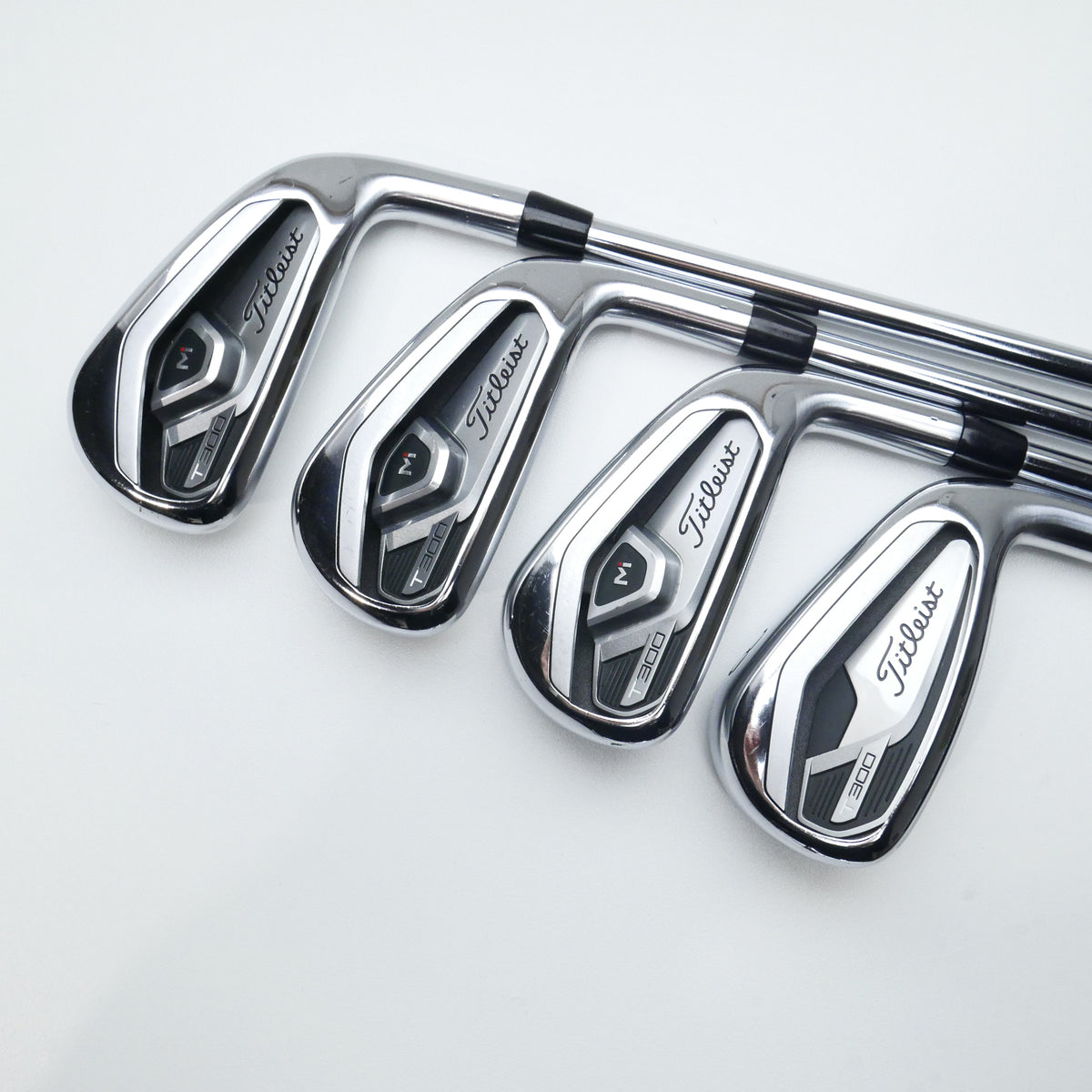 Used Titleist T300 2021 Iron Set / 5 - PW + AW / Stiff Flex
