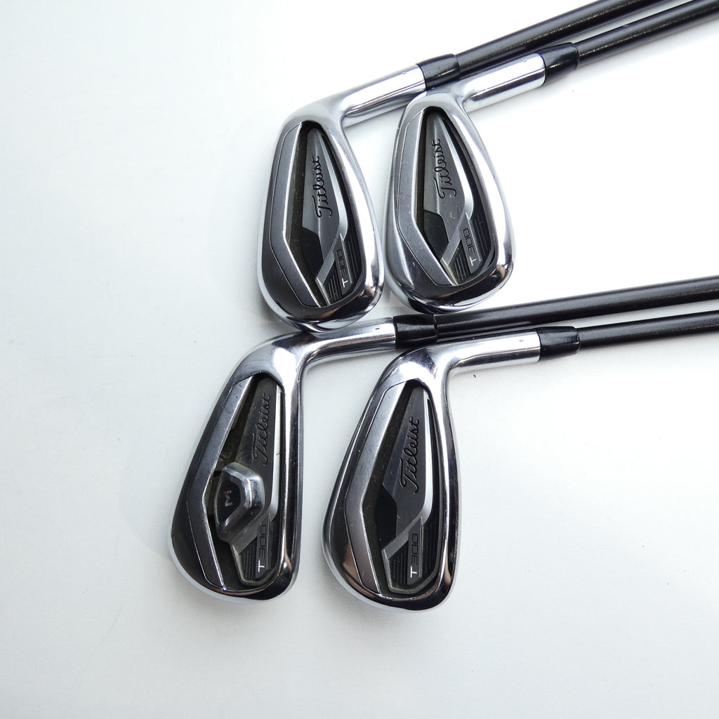Used Titleist T300 2021 Iron Set / 7 - PW / A Flex