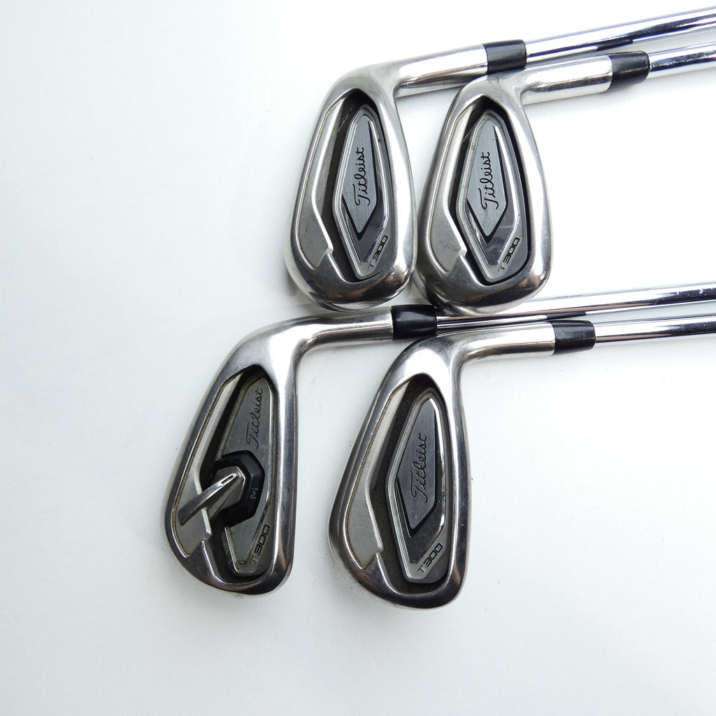 Used Titleist T300 Iron Set / 7 - PW / Stiff Flex
