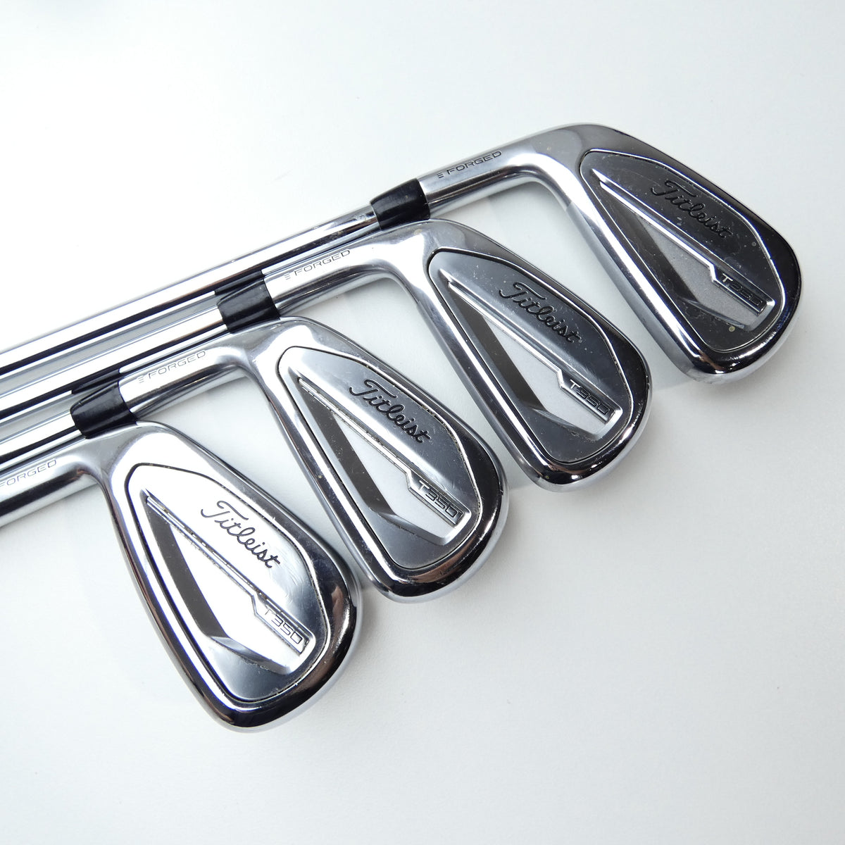 Used Titleist T350 2023 Iron Set / 5 - PW + 48° / Regular Flex / Left-Handed