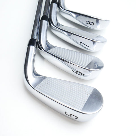 Used Titleist T350 2023 Iron Set / 5 - PW + 48° / Regular Flex / Left-Handed