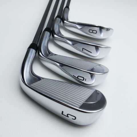 Used Titleist T350 2023 Iron Set / 5 - PW + 48° / Regular Flex / Left-Handed