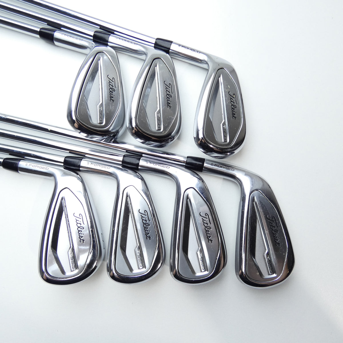 Used Titleist T350 2023 Iron Set / 5 - PW + 48° / Regular Flex / Left-Handed