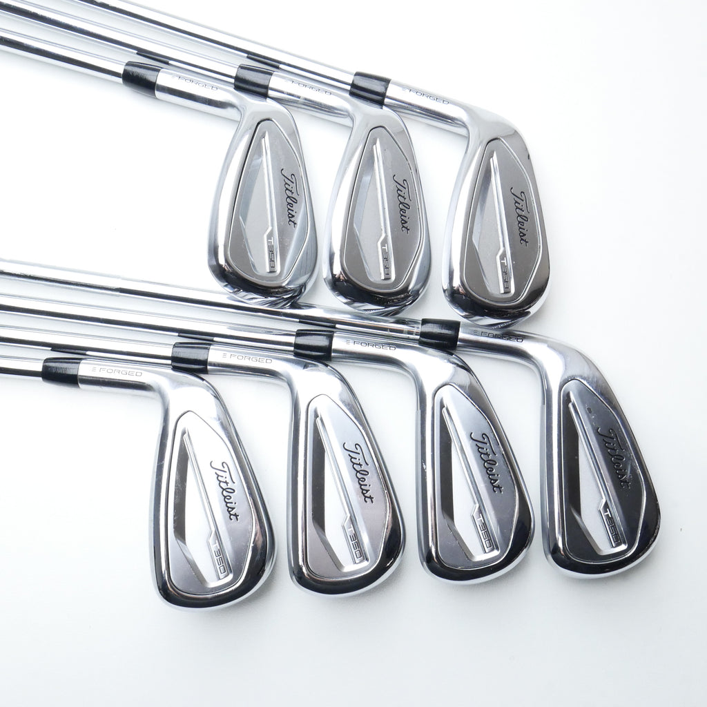 Used Titleist T350 2023 Iron Set / 5 - PW + 48° / Regular Flex / Left-Handed